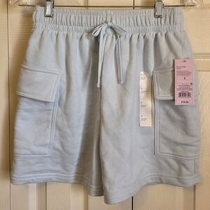 New Wild Fable High-Rise Cute & Comfy Cargo Pockets Blue Shorts Size Small NWT